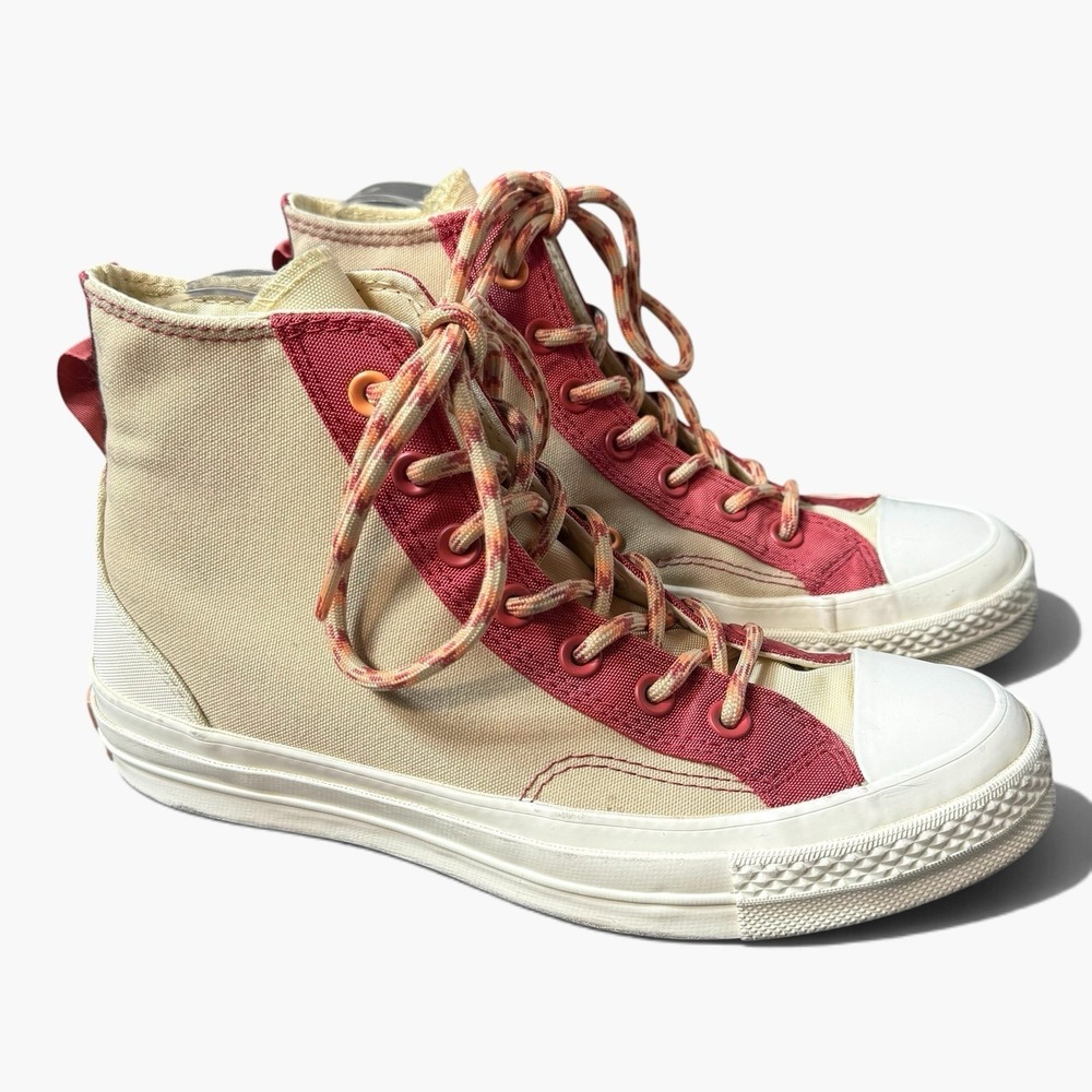 Converse Chuck 70 High Colorblock Overlay Rhubarb Pie High Top Sneakers W8 M6